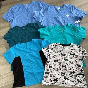 XL scrub tops